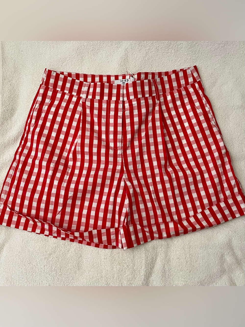 NWT NAKD Red Gingham Shorts